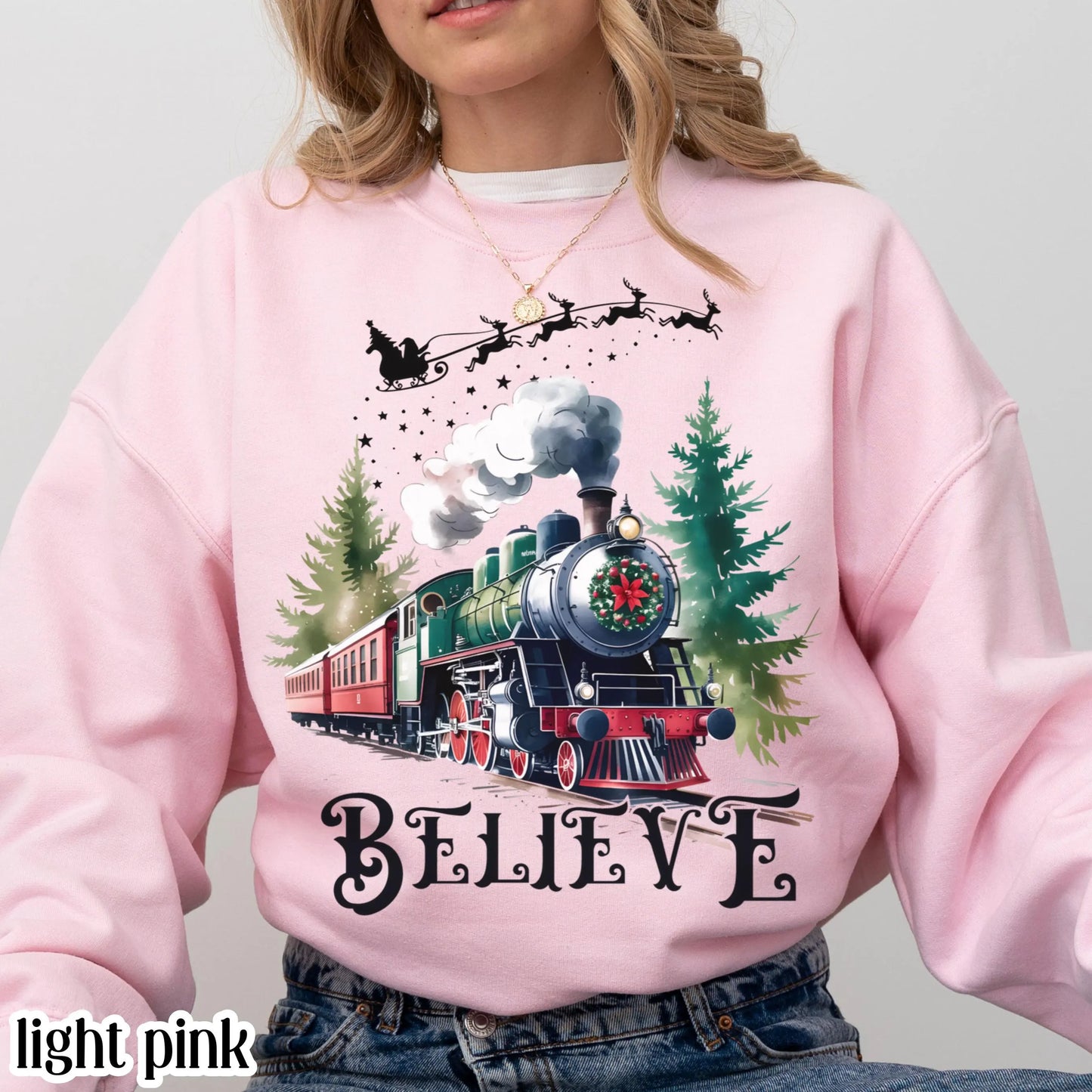 Polar Train Believe Christmas Sweatshirt