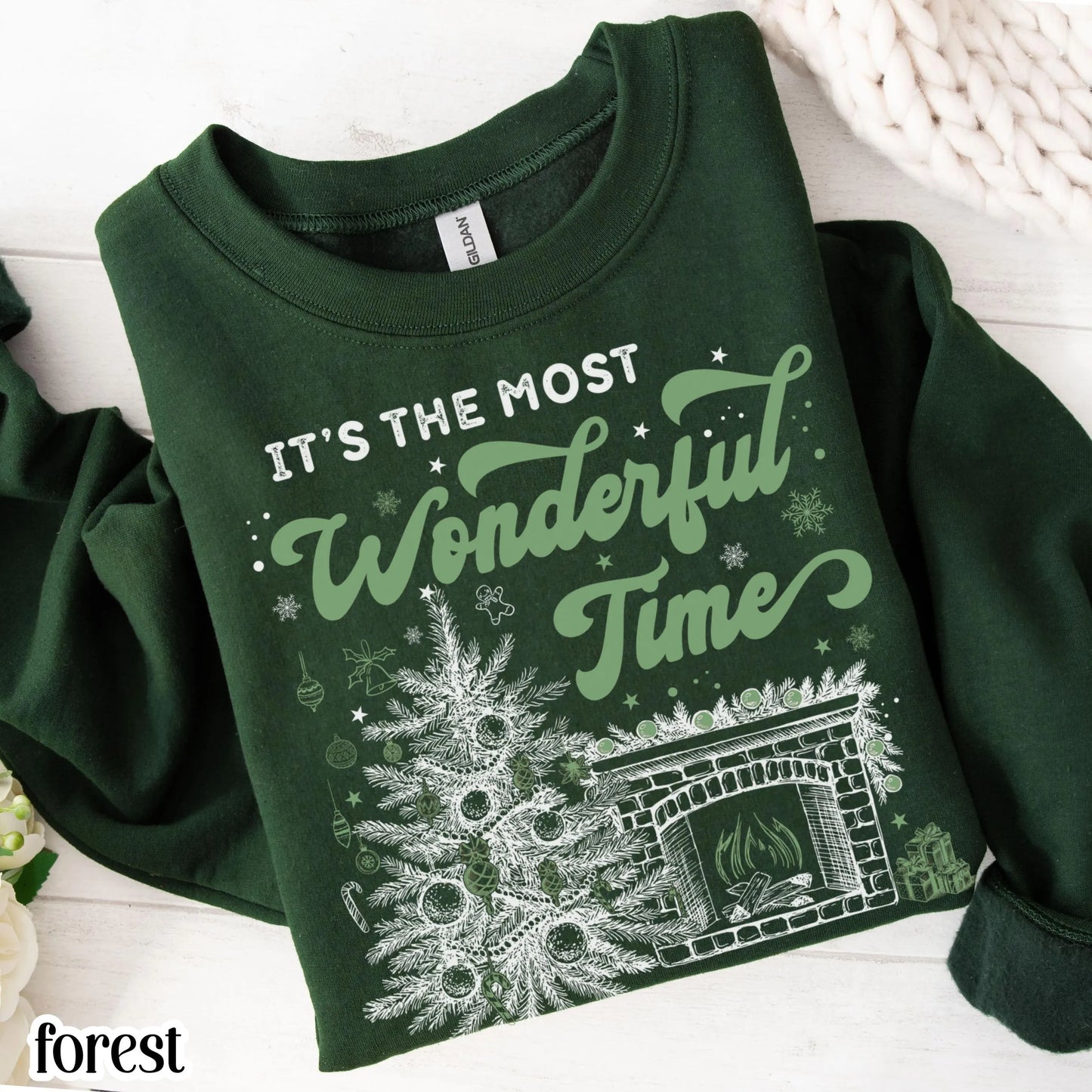 Wonderful Time of Year Christmas Tree Sweatshirt