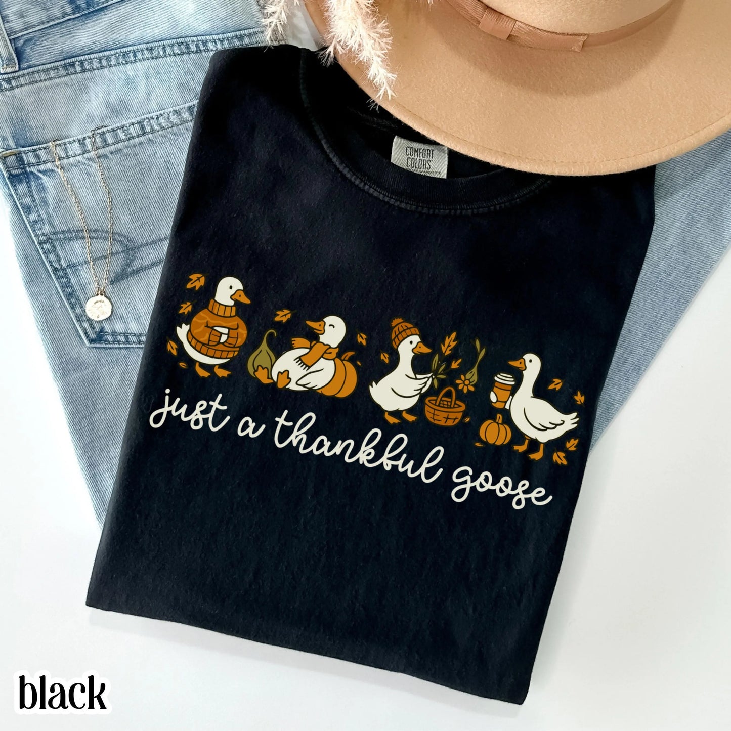 Thanksgiving Goose Comfort Colors Tee