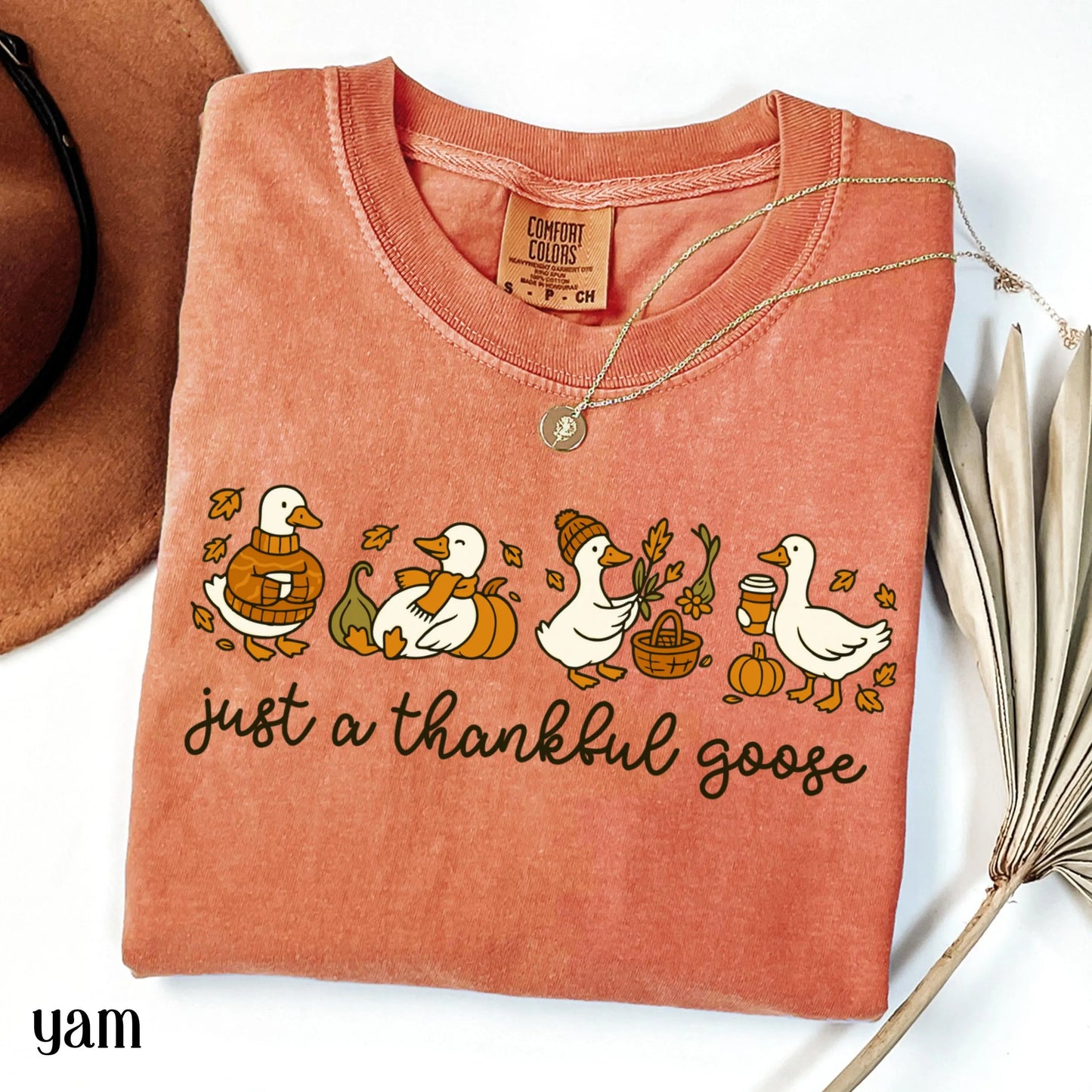 Thanksgiving Goose Comfort Colors Tee