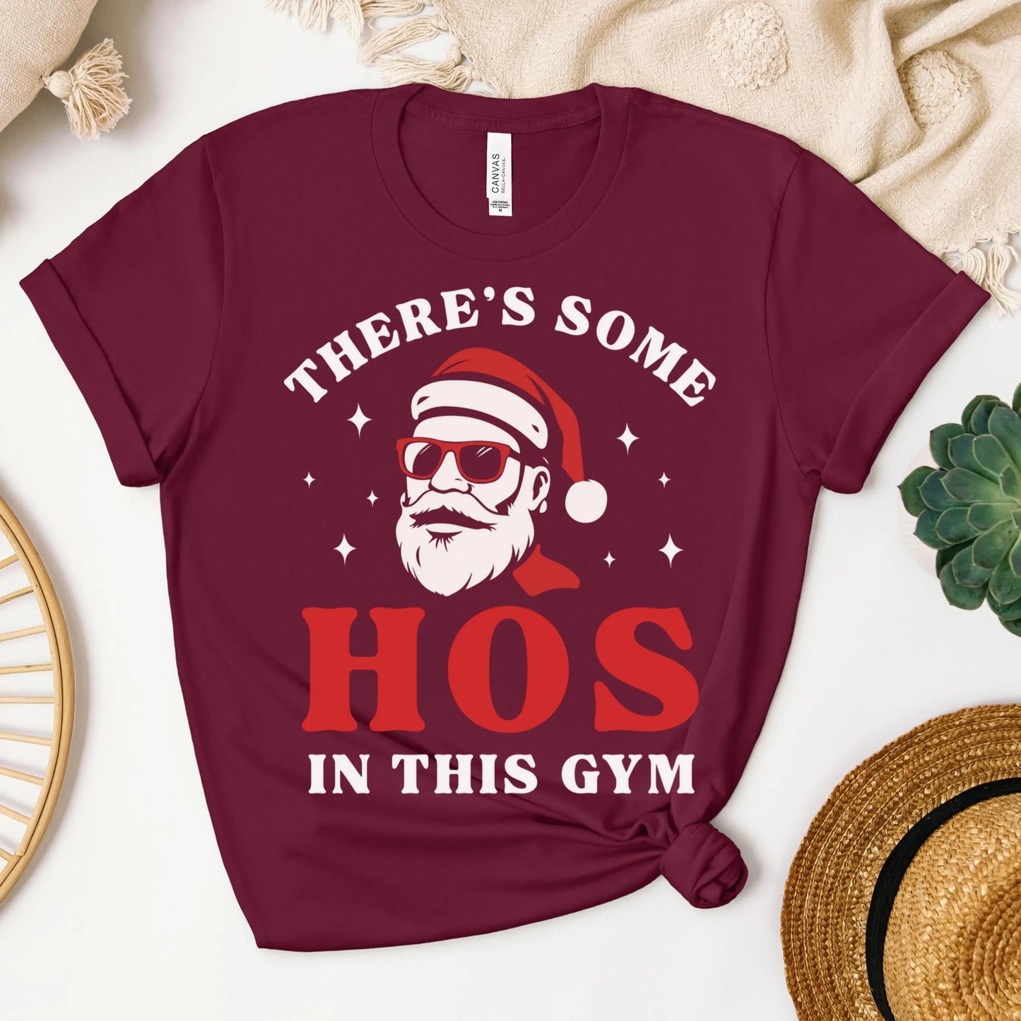 Merry Xmas Hos In This Gym Christmas Shirt