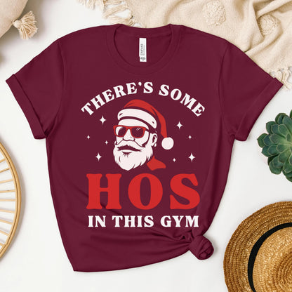 Merry Xmas Hos In This Gym Christmas Shirt
