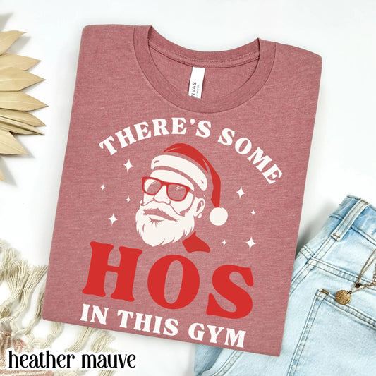 Merry Xmas Hos In This Gym Christmas Shirt