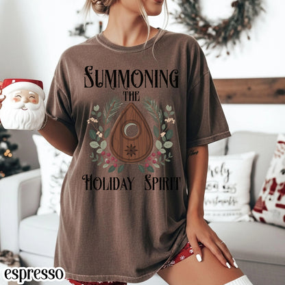 Summoning Holiday Spirit Ouija Comfort Colors Tee