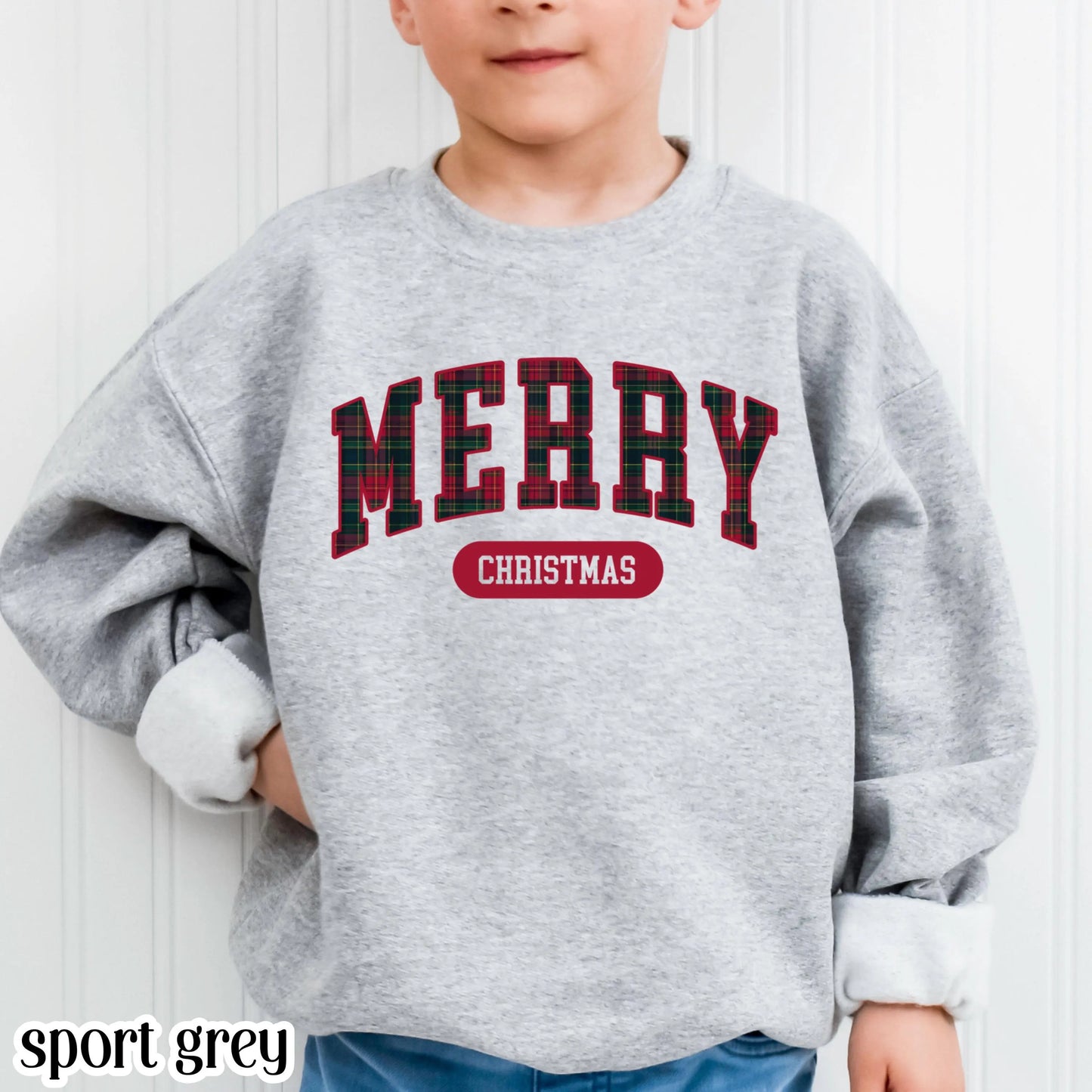 Youth Christmas Sweatshirt Tartan Plaid Sweater Ralph Holiday Striped Xmas Pullover Cozy Holly Jolly Vintage Horse Girl Aesthetic Crewneck