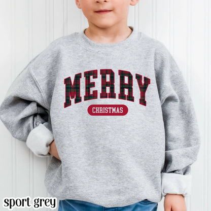 Youth Christmas Sweatshirt Tartan Plaid Sweater Ralph Holiday Striped Xmas Pullover Cozy Holly Jolly Vintage Horse Girl Aesthetic Crewneck