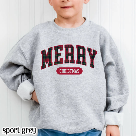 Youth Christmas Sweatshirt Tartan Plaid Sweater Ralph Holiday Striped Xmas Pullover Cozy Holly Jolly Vintage Horse Girl Aesthetic Crewneck