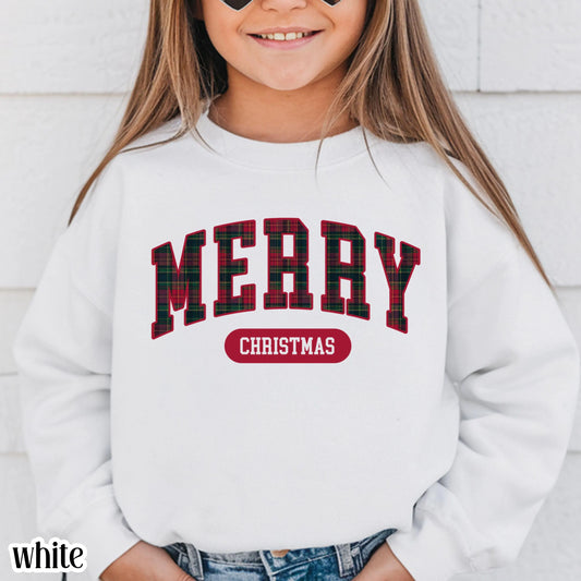 Youth Christmas Sweatshirt Tartan Plaid Sweater Ralph Holiday Striped Xmas Pullover Cozy Holly Jolly Vintage Horse Girl Aesthetic Crewneck