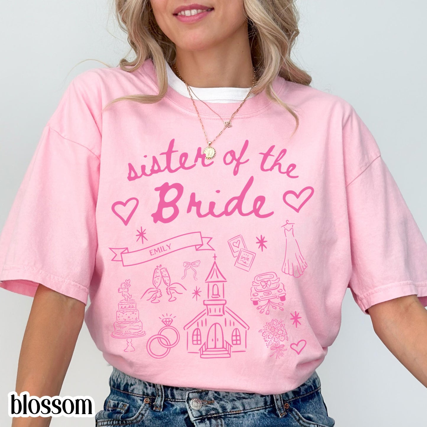 Sister of the Bride Shirt, Sister of Bride Gift, Sister Shirt, Maid Of Honor Shirt, MOH Shirt, MOH Gift, Sister Gift, Bridal Party Shirts
