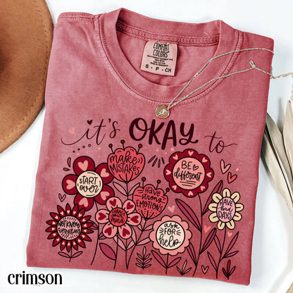 Special Education Valentines Day Comfort Colors Shirt First Grade Teacher T-Shirt Mental Health Diversity Vday Kindergarten Tee For School