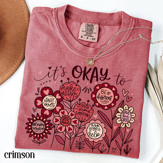 Special Education Valentines Day Comfort Colors Shirt First Grade Teacher T-Shirt Mental Health Diversity Vday Kindergarten Tee For School