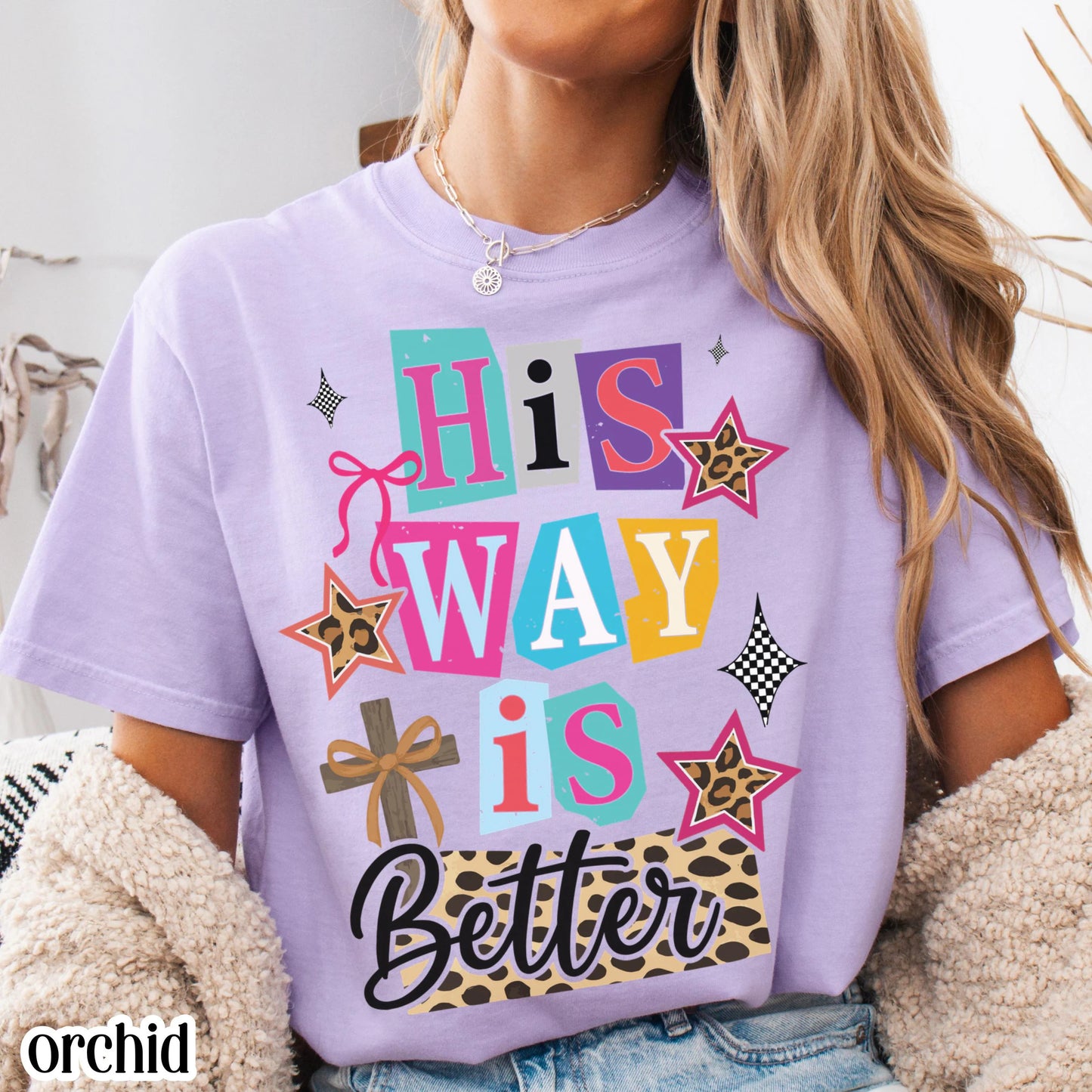 Christian Comfort Colors Shirt Religious Jesus Easter Tshirt Cute His Way Is Better Tee Faith Bible Verse T-shirt Oversized Ransom Retro