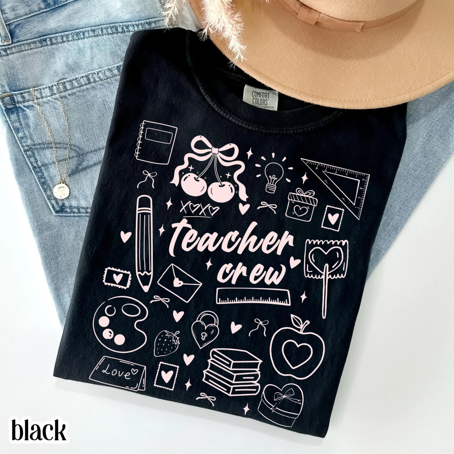 Teacher Valentines Day Comfort Colors Shirt Kindergarten Teacher Crew Vday Tshirt Love Day Tshirt Back to School Shirt Teacher Appreciation