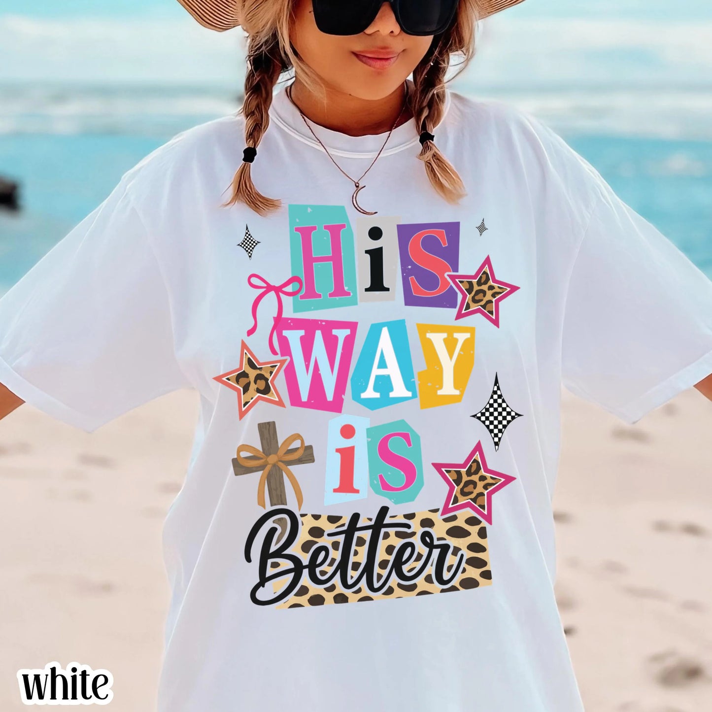 Christian Comfort Colors Shirt Religious Jesus Easter Tshirt Cute His Way Is Better Tee Faith Bible Verse T-shirt Oversized Ransom Retro