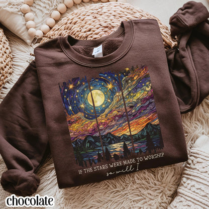 Stars Were Made To Worship Gildan Sweatshirt