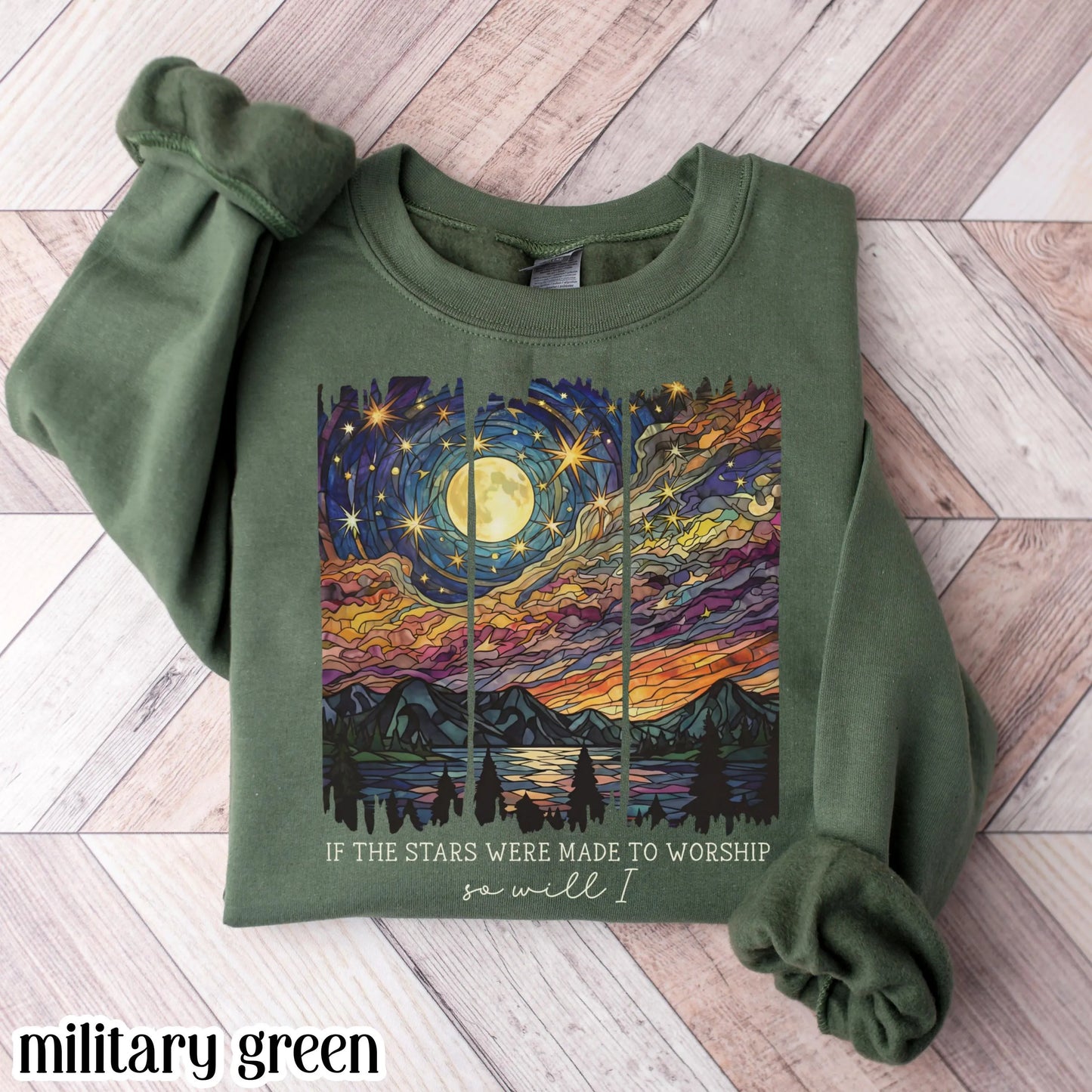 Stars Were Made To Worship Gildan Sweatshirt