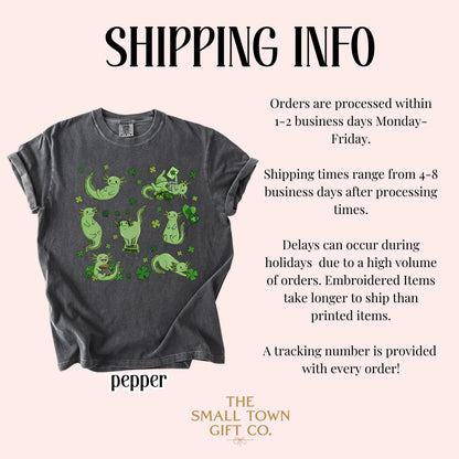 Youth Axolotl St Patricks Day Comfort Colors Shirt Kids Lucky Axolotl TShirt Saint Patrick's Day Girls School T-shirt Youth Reptile Tee