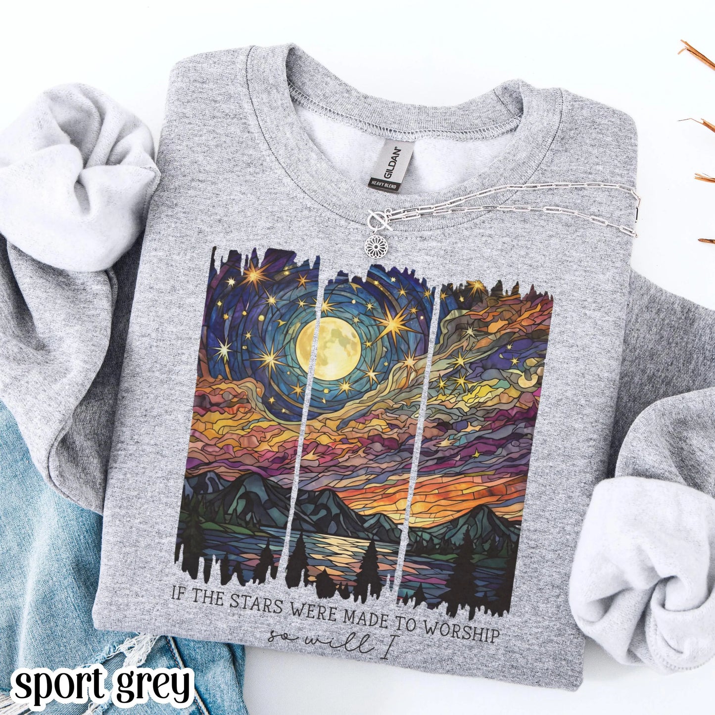 Stars Were Made To Worship Gildan Sweatshirt