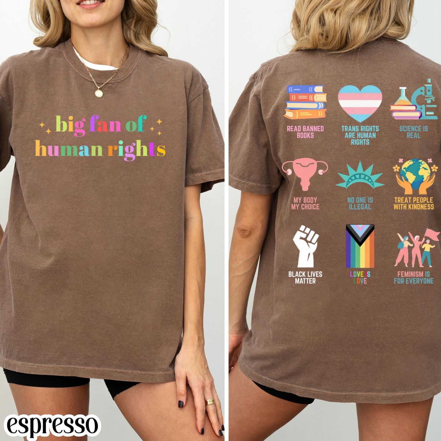 Comfort Colors Pride Shirt Gay LGBTQ Lesbian Tee Inclusive Social Justice T-Shirt Human Rights Equality BLM Transgender Ally Shirt Anti ICE