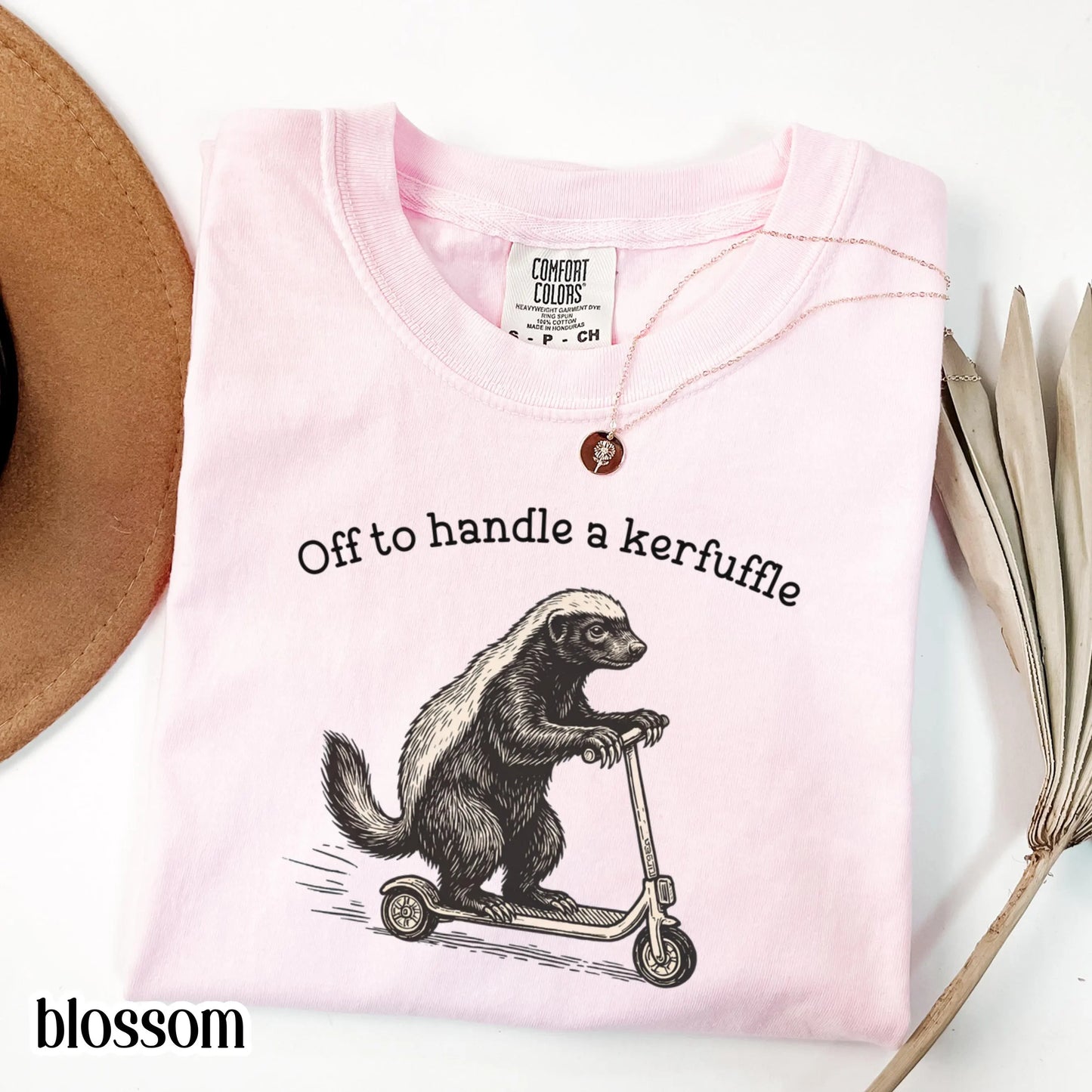 Kerfuffle Honey Badger Comfort Colors Shirt Funny Human Resources Scooter Tshirt Silly Lawyer Counselor Tee Adult Humor Sarcastic T-Shirt