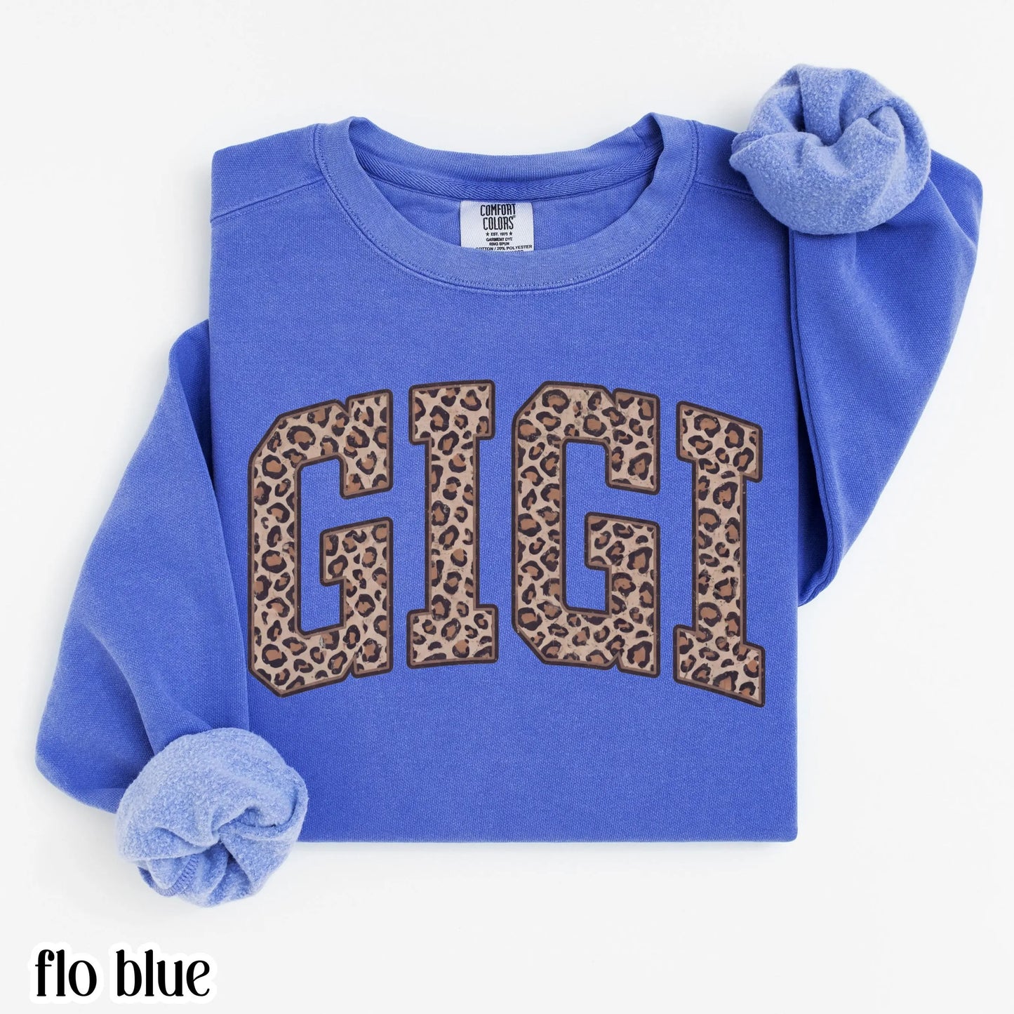 Comfort Colors Leopard Gigi Sweatshirt Mothers Day Grandma Sweater Retro Nana Gift For Gigi Crewneck Mom Feral Cheetah Print Animal Pullover