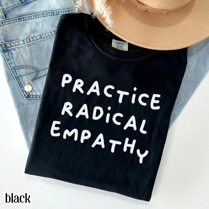 Comfort Colors Pride Shirt Gay LGBTQ TShirt Lesbian Human Rights T-Shirt Inclusive Trans Equality Shirt Practice Radical Empathy Political