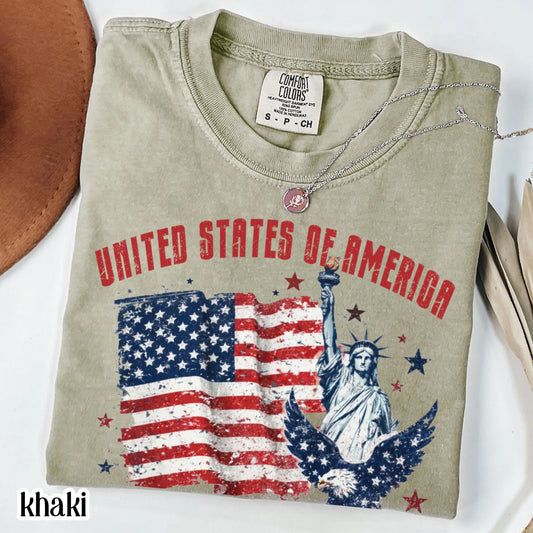 Comfort Colors United States of America 250th Anniversary Shirt Patriotic Vintage Flag 4th of July Tee 250 Years of  Independence T-Shirt