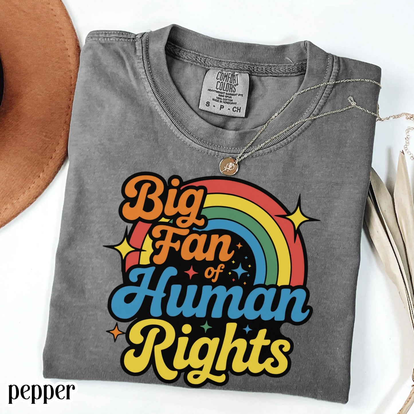 Human Rights Comfort Colors Shirt Colorful Rainbow Pride Tee Equality Love TShirt LGBTQ Pride Inclusive Gay Lesbian Social Justice T-Shirt