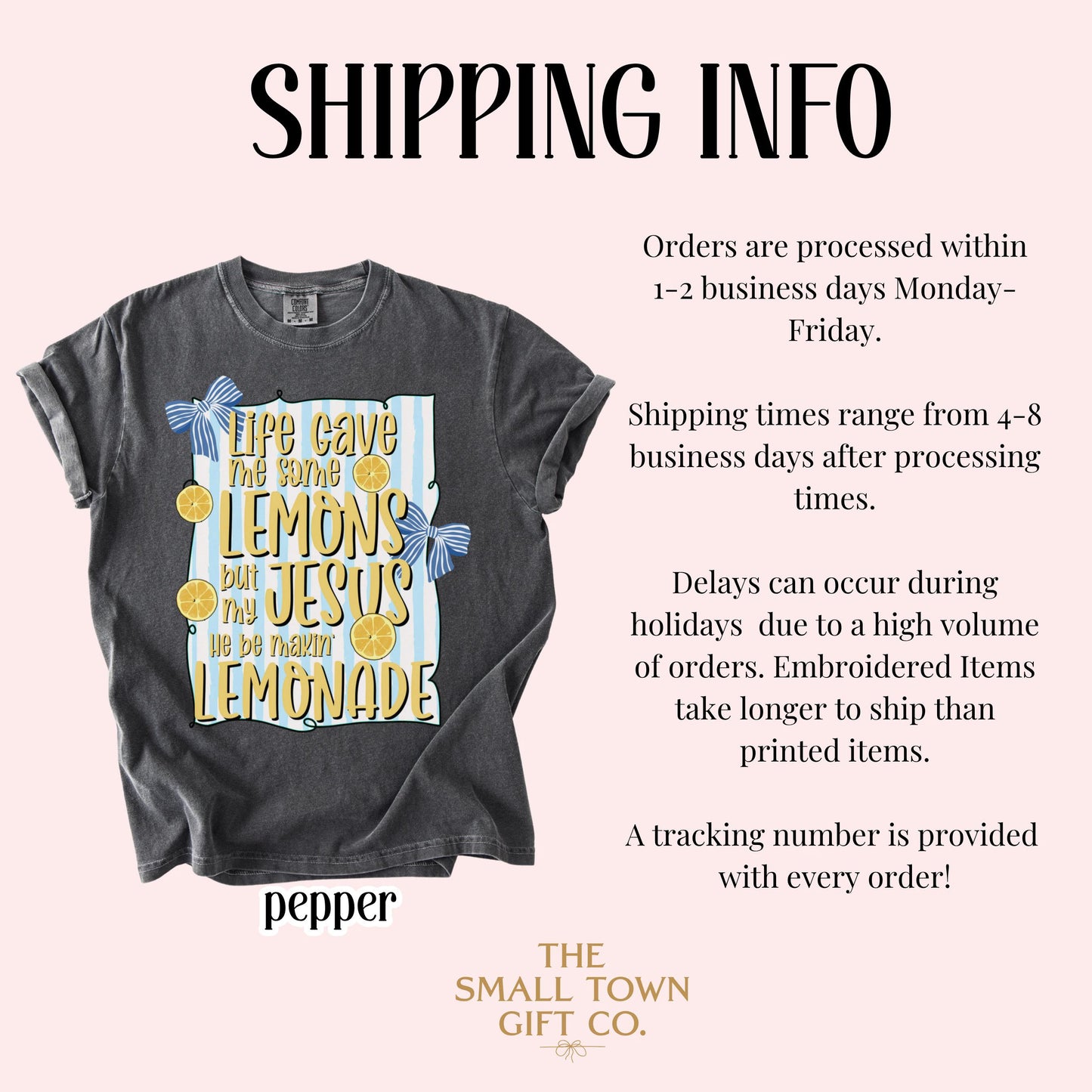 Christian Comfort Colors Shirt Life Gave Me Lemons Jesus Made Lemonade Inspirational Easter Spring Faith Tee Encouraging Beliver T-Shirt