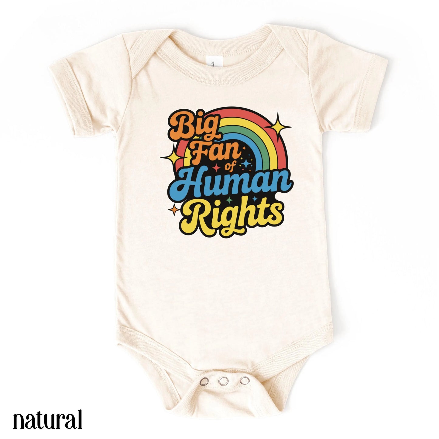 Human Rights Baby Bodysuit Colorful Rainbow Pride Baby Outfit Equality Love Tee LGBTQ Pride Inclusive Gay Lesbian Social Justice Newborn