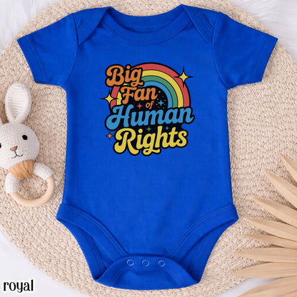 Human Rights Baby Bodysuit Colorful Rainbow Pride Baby Outfit Equality Love Tee LGBTQ Pride Inclusive Gay Lesbian Social Justice Newborn