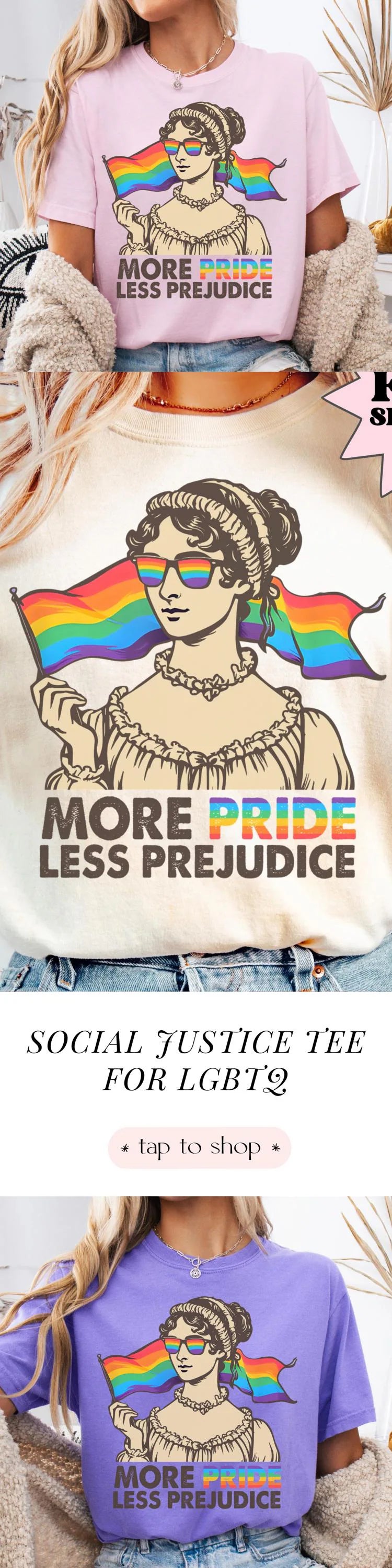 Pride Comfort Colors Shirt, Equality Shirt, Gay Pride Tshirt, LGBTQ Shirt, Gay Shirt, Lesbian Shirt, Social Justice Tee, Gay Ally Shirt