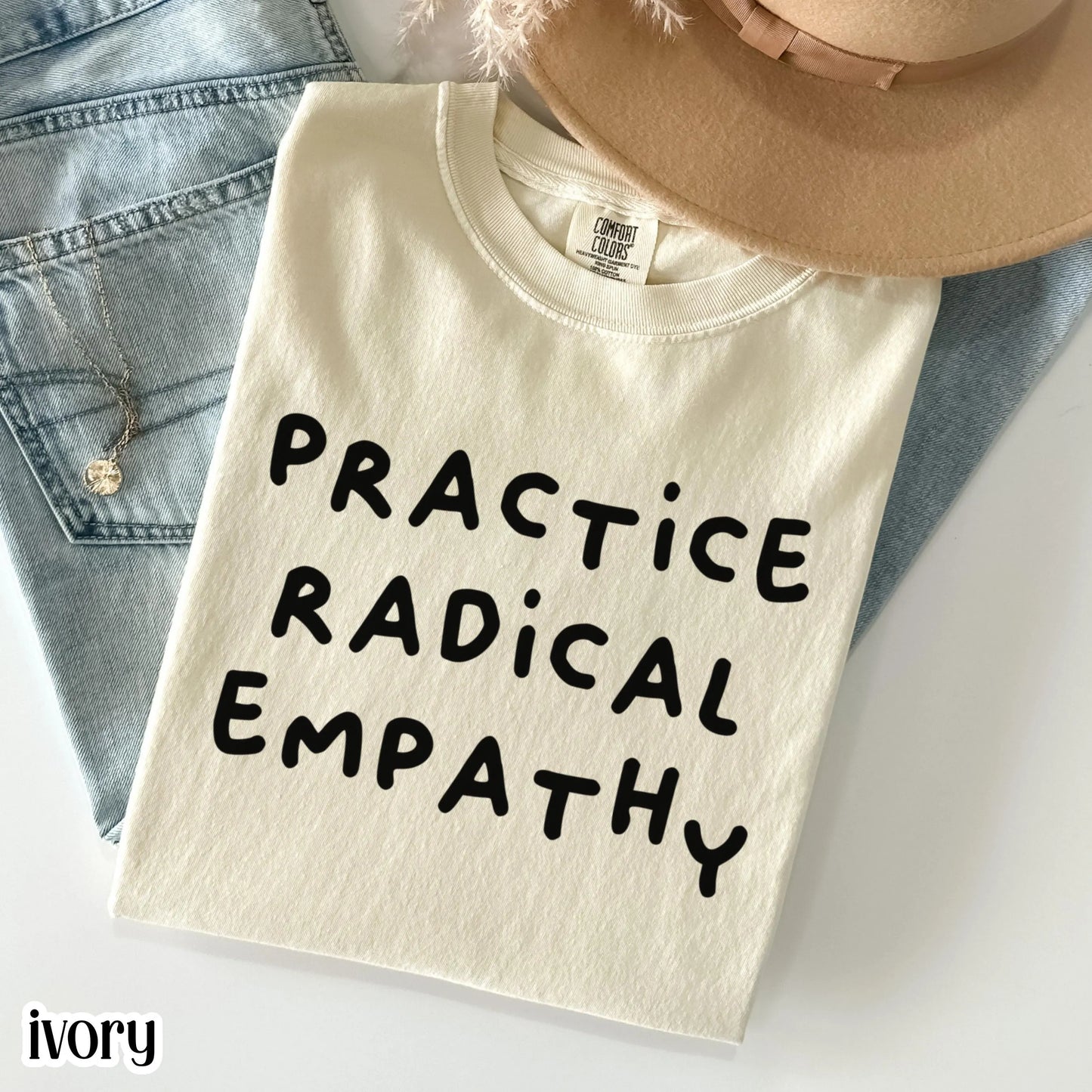 Comfort Colors Pride Shirt Gay LGBTQ TShirt Lesbian Human Rights T-Shirt Inclusive Trans Equality Shirt Practice Radical Empathy Political