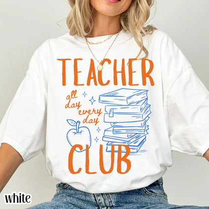 Teacher Comfort Colors Shirt Kindergarten Teacher Cute Educator Tee Back to School T-Shirt Retro First Grade Team Appreciation TShirt