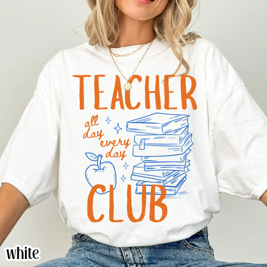 Teacher Comfort Colors Shirt Kindergarten Teacher Cute Educator Tee Back to School T-Shirt Retro First Grade Team Appreciation TShirt