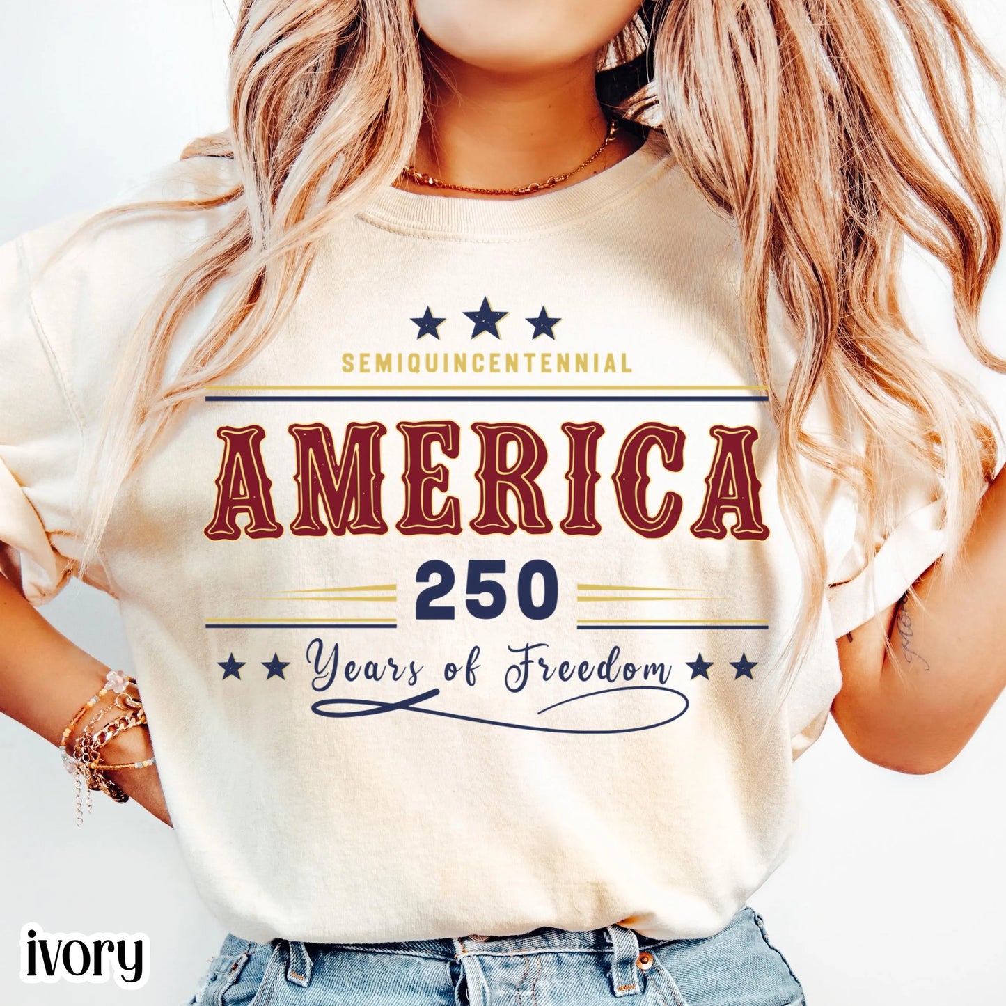America 250 Year Comfort Colors Shirt Retro 4th of July USA 250th Anniversary Tee Semiquincentennial Patriotic TShirt Fourth of July T-Shirt