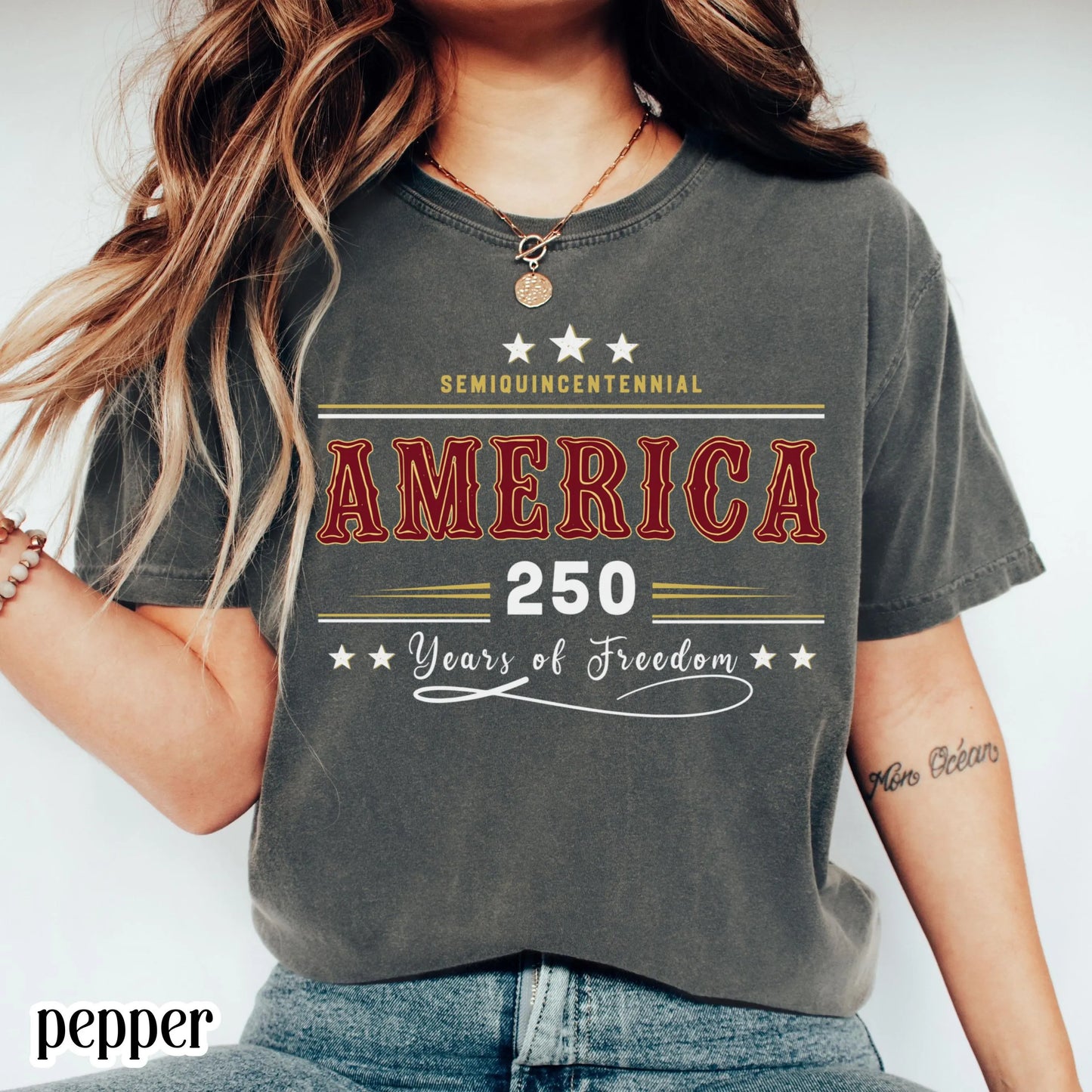 America 250 Year Comfort Colors Shirt Retro 4th of July USA 250th Anniversary Tee Semiquincentennial Patriotic TShirt Fourth of July T-Shirt