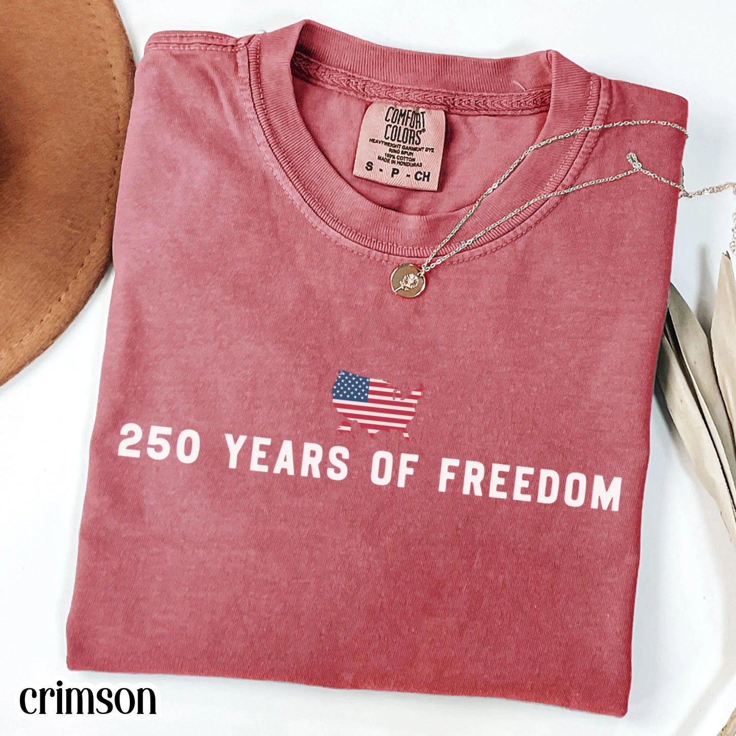 250 Year Anniversary Comfort Colors Shirt USA Map American Flag Tee Fourth of July Independence Day TShirt USA Freedom 4th of July T-Shirt