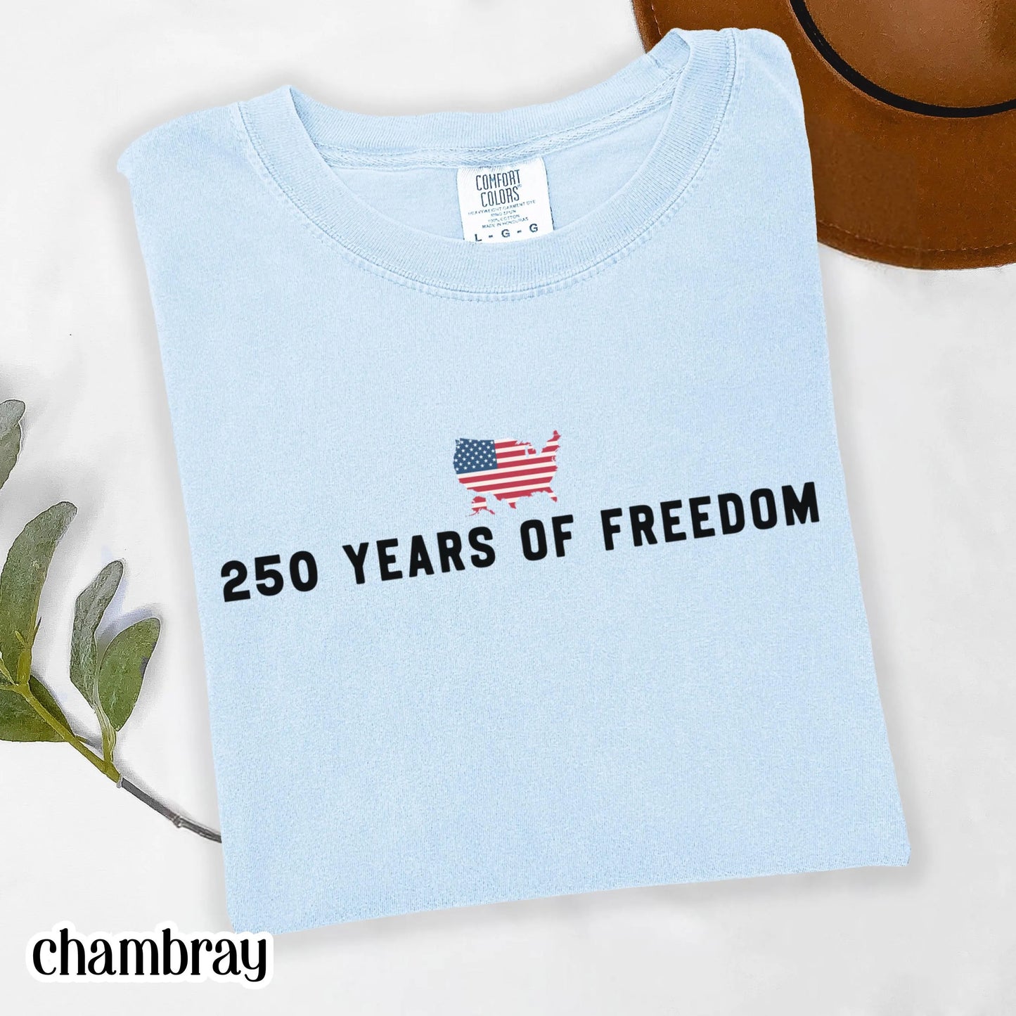 250 Year Anniversary Comfort Colors Shirt USA Map American Flag Tee Fourth of July Independence Day TShirt USA Freedom 4th of July T-Shirt