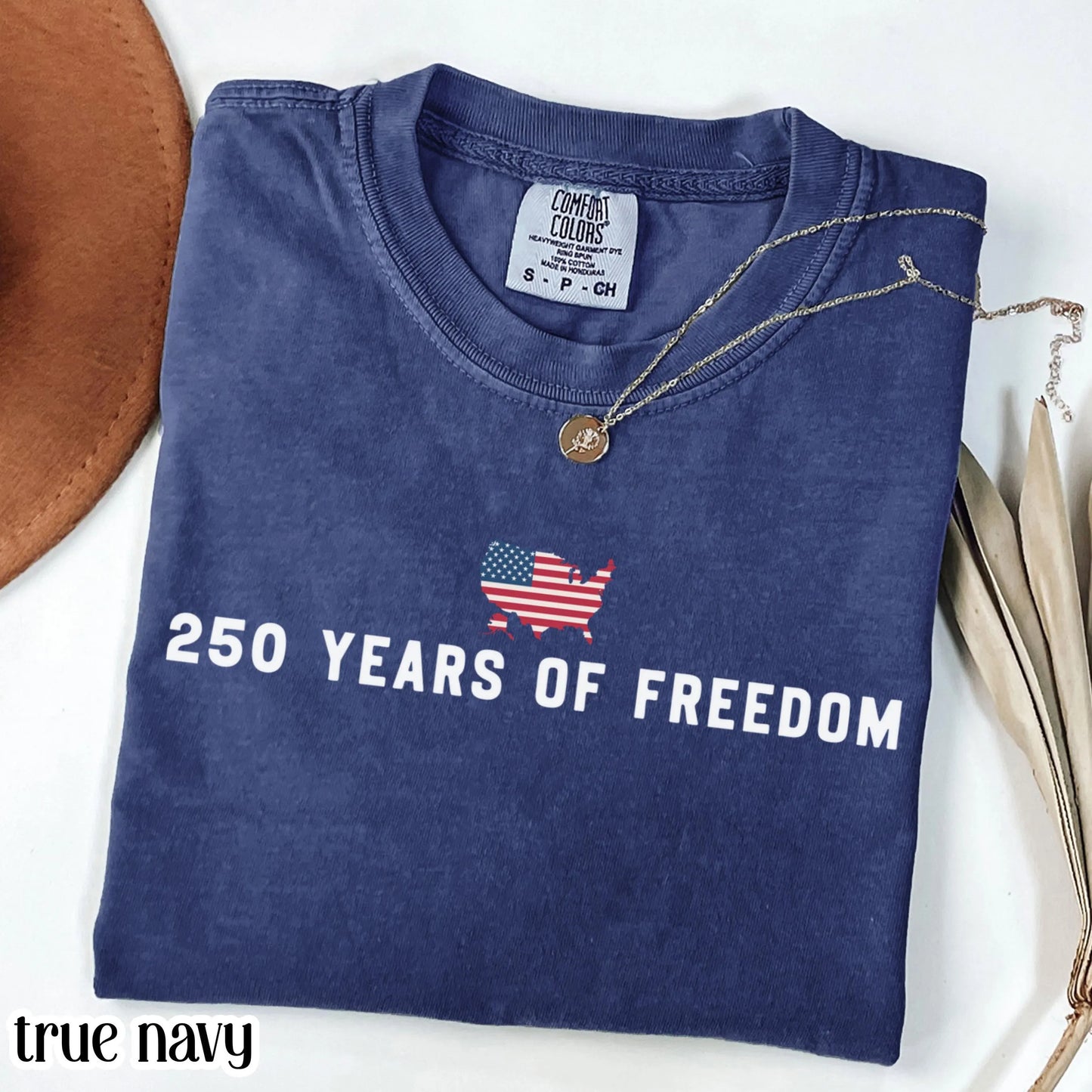 250 Year Anniversary Comfort Colors Shirt USA Map American Flag Tee Fourth of July Independence Day TShirt USA Freedom 4th of July T-Shirt