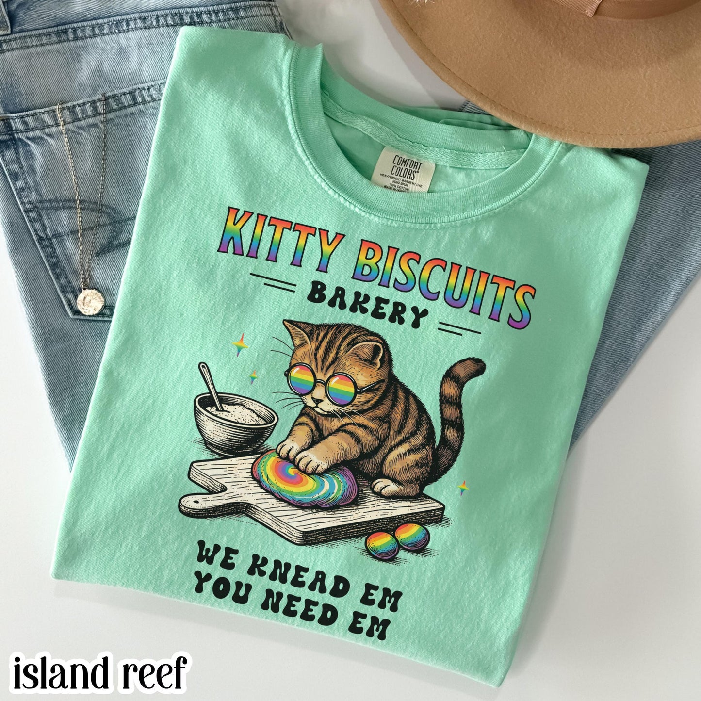 Pride Cat Comfort Colors Shirt Equality Gay Pride Tshirt Kitty Bakery LGBTQ T-Shirt Human Rights Social Justice Tee Ally For Pride Month