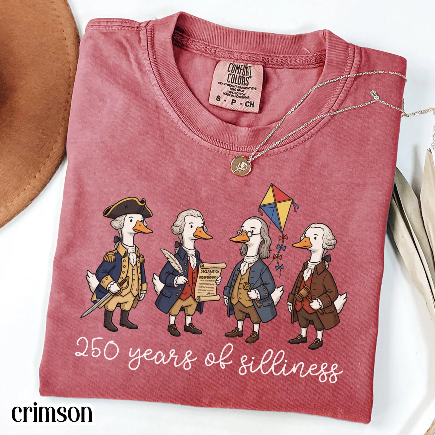 Founding Fathers Comfort Colors Shirt Silly Goose 250 Anniversary T-Shirt 4th of July Fourth America T-Shirt American United States Tee