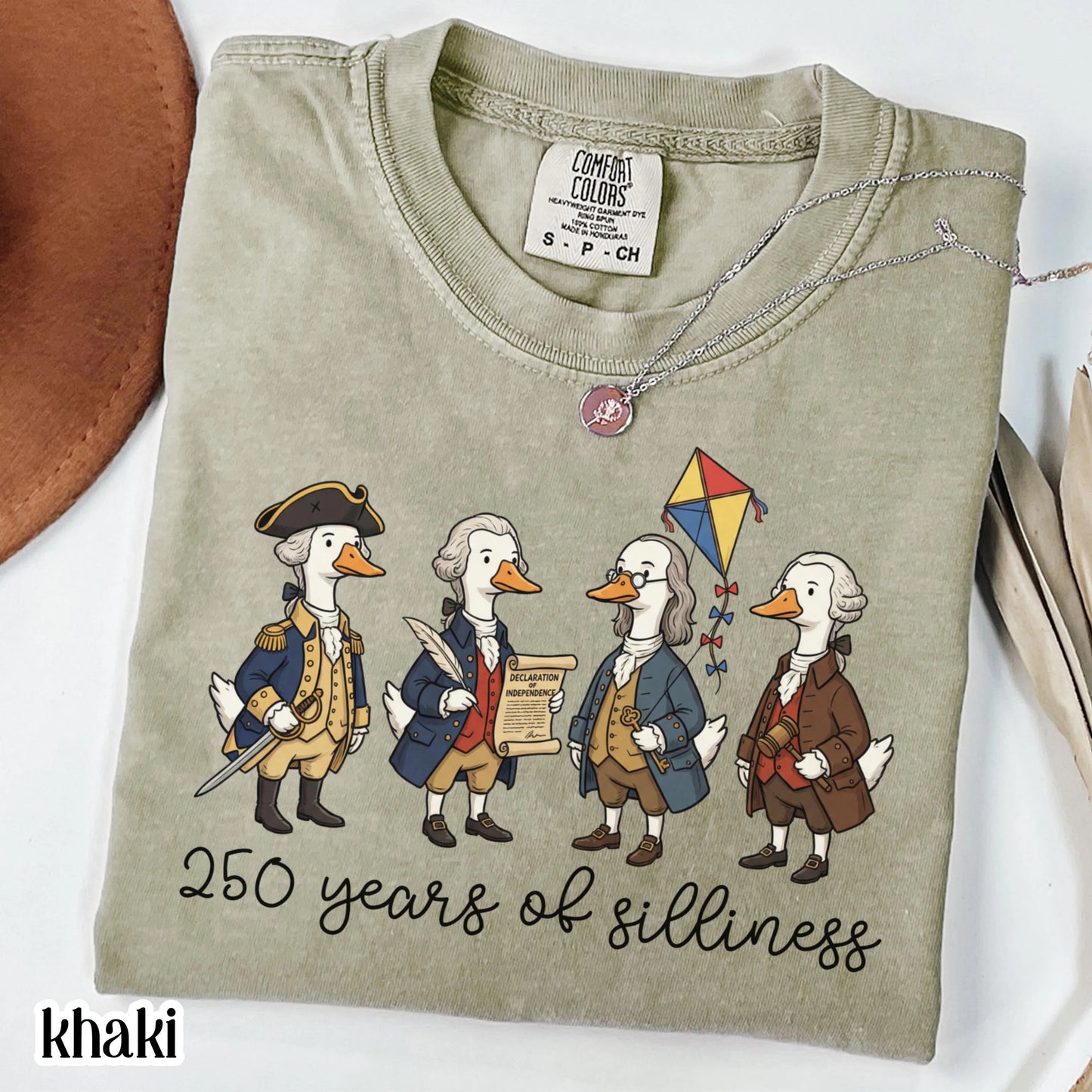 Founding Fathers Comfort Colors Shirt Silly Goose 250 Anniversary T-Shirt 4th of July Fourth America T-Shirt American United States Tee