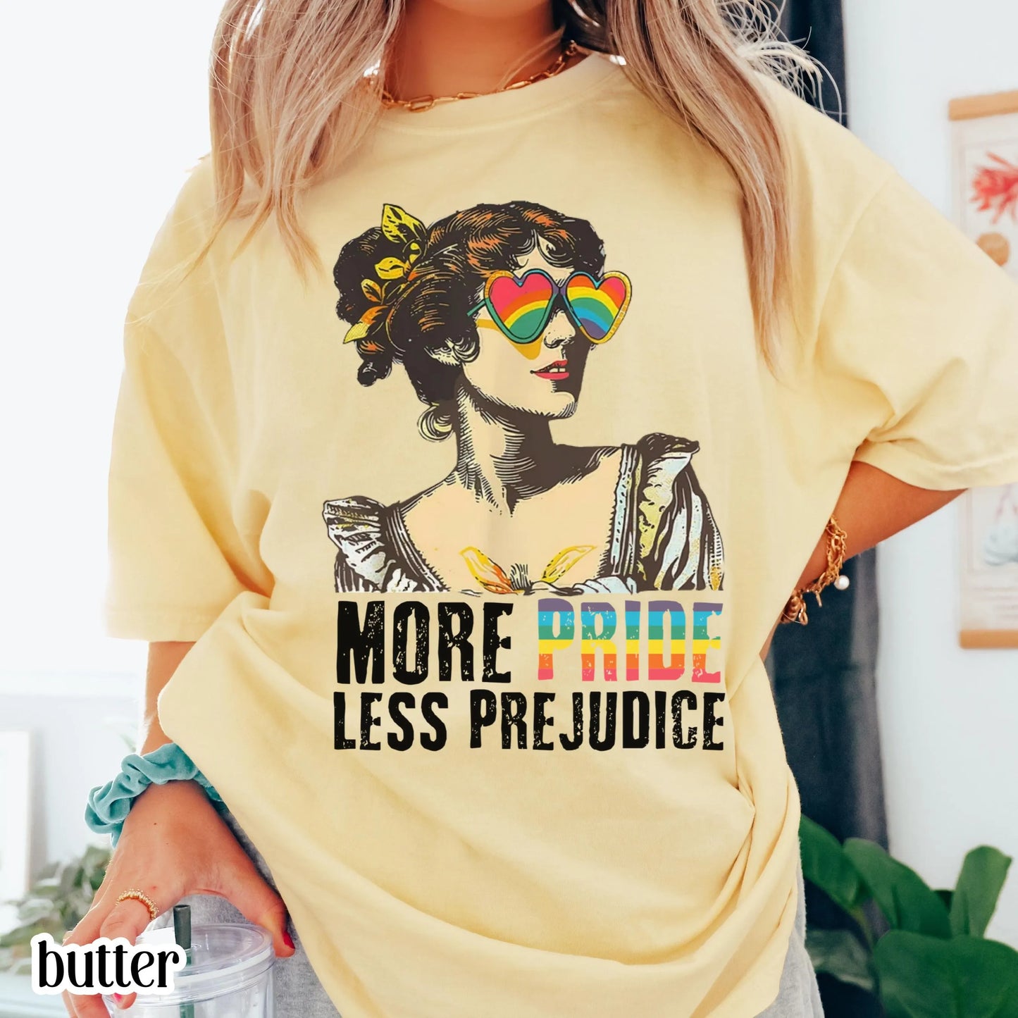 Comfort Colors Pride Shirt, Gay Shirt, LGBTQ Shirt, Lesbian Shirt, Inclusive Shirt, Trans Shirt, Equality Shirt, More Pride Less Prejudice