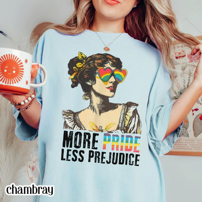 Comfort Colors Pride Shirt, Gay Shirt, LGBTQ Shirt, Lesbian Shirt, Inclusive Shirt, Trans Shirt, Equality Shirt, More Pride Less Prejudice