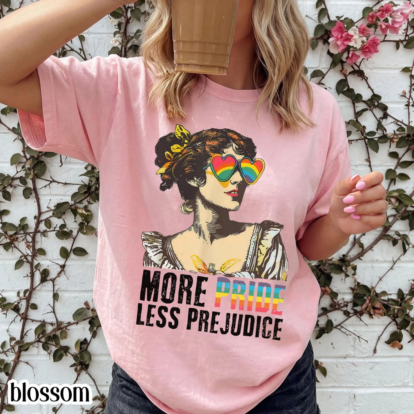 Comfort Colors Pride Shirt, Gay Shirt, LGBTQ Shirt, Lesbian Shirt, Inclusive Shirt, Trans Shirt, Equality Shirt, More Pride Less Prejudice