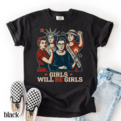 Comfort Colors Kids 4th of July Shirt, Youth USA Shirt, Fourth of July Shirt, Patriotic Feminist Shirt, RBG Shirt, Equal Rights Shirt