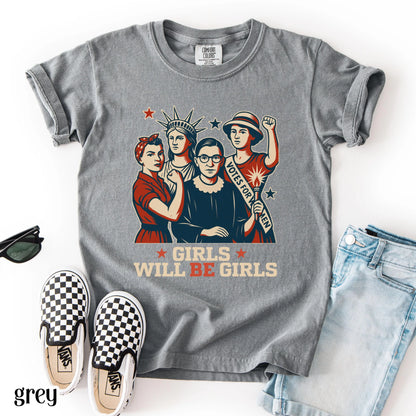 Comfort Colors Kids 4th of July Shirt, Youth USA Shirt, Fourth of July Shirt, Patriotic Feminist Shirt, RBG Shirt, Equal Rights Shirt