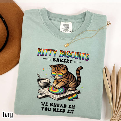 Pride Cat Comfort Colors Shirt Equality Gay Pride Tshirt Kitty Bakery LGBTQ T-Shirt Human Rights Social Justice Tee Ally For Pride Month