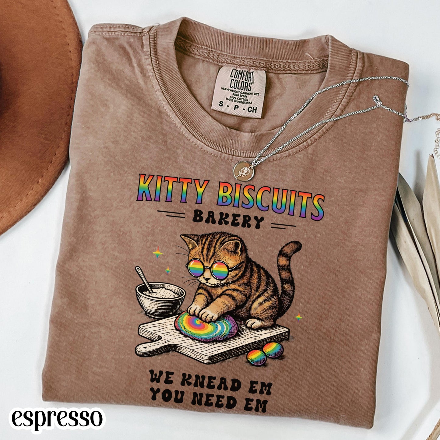 Pride Cat Comfort Colors Shirt Equality Gay Pride Tshirt Kitty Bakery LGBTQ T-Shirt Human Rights Social Justice Tee Ally For Pride Month